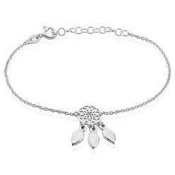 Bracelet Argent Blanc Ida