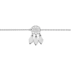 Bracelet Argent Blanc Ida