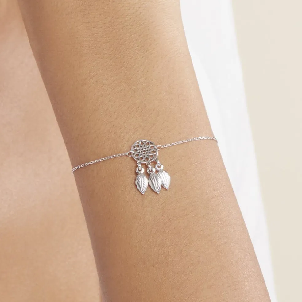 Bracelet Argent Blanc Ida