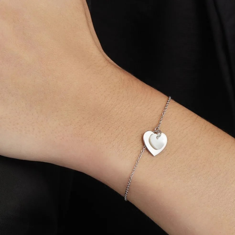 Bracelet Argent Blanc Ikaria Nacre
