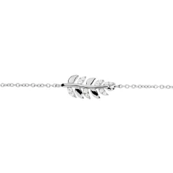 Bracelet Argent Blanc Jade Oxydes De Zirconium Blancs