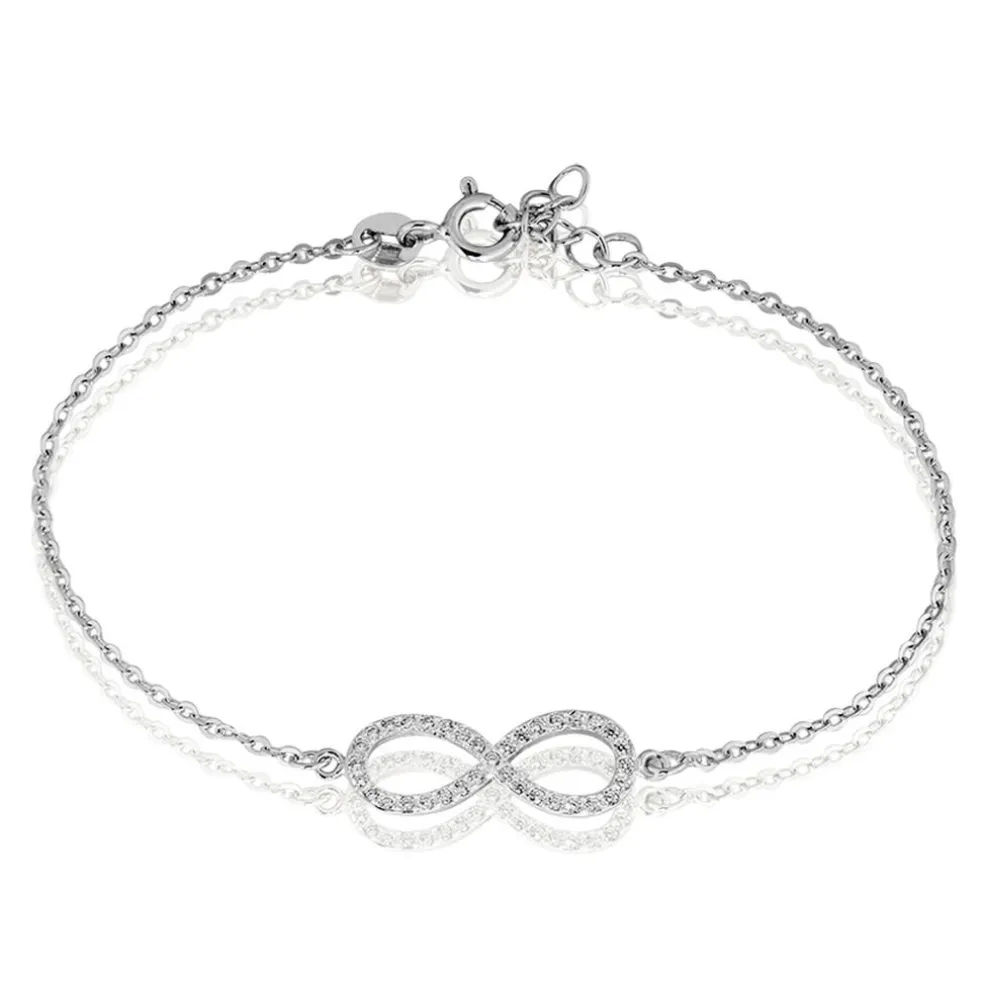 Bracelet Argent Blanc Rowan Oxyde De Zirconium