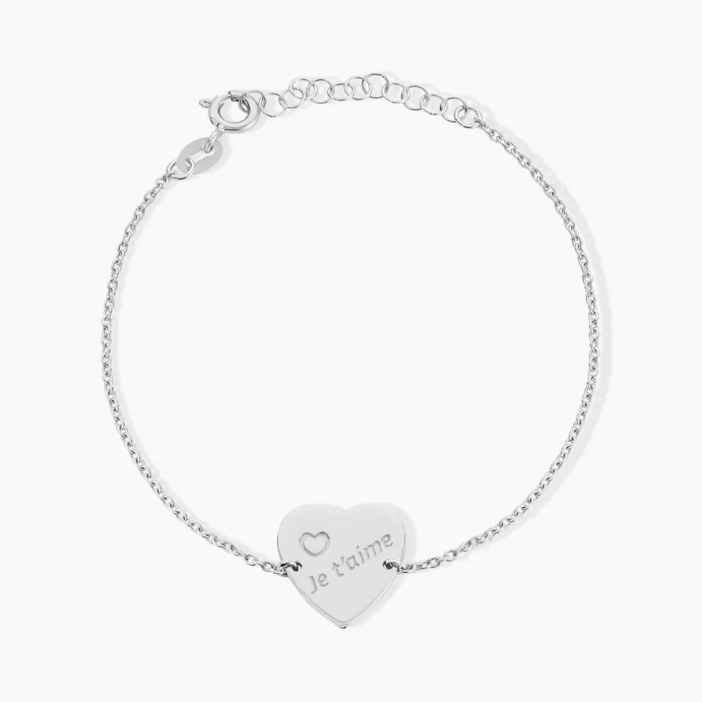 Bracelet Argent Blanc Sharla