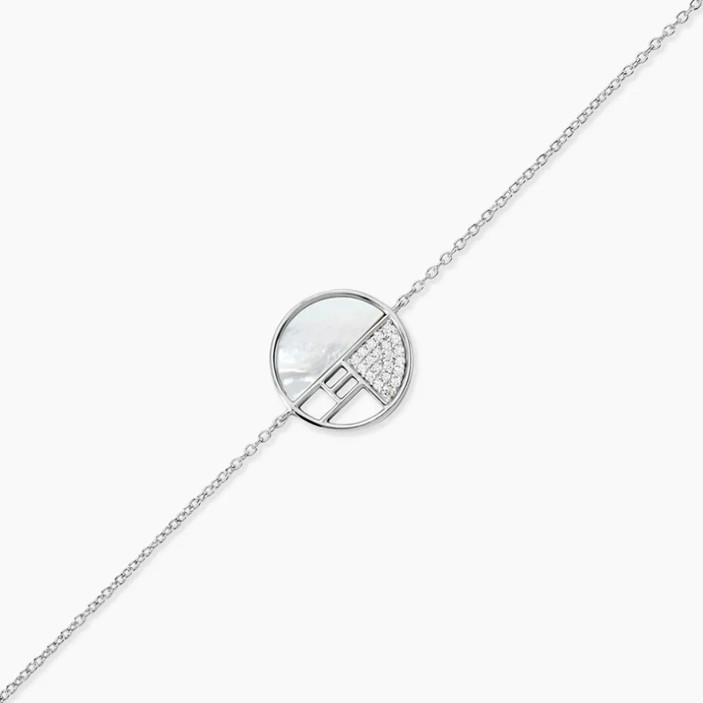 Bracelet Argent Gaillet Oxydes De Zirconium