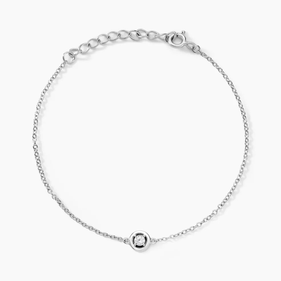 Bracelet Argent Laureto Oxydes De Zirconium
