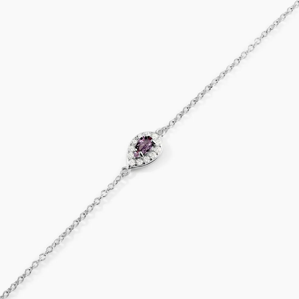 Bracelet Argent Tania Oxydes De Zirconium