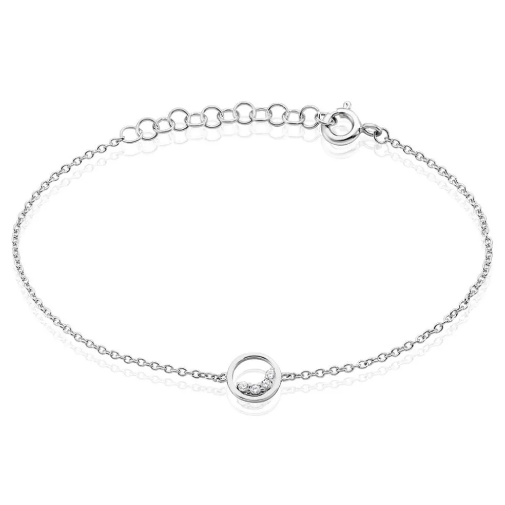 Bracelet Argent Vivence Oxydes De Zirconium