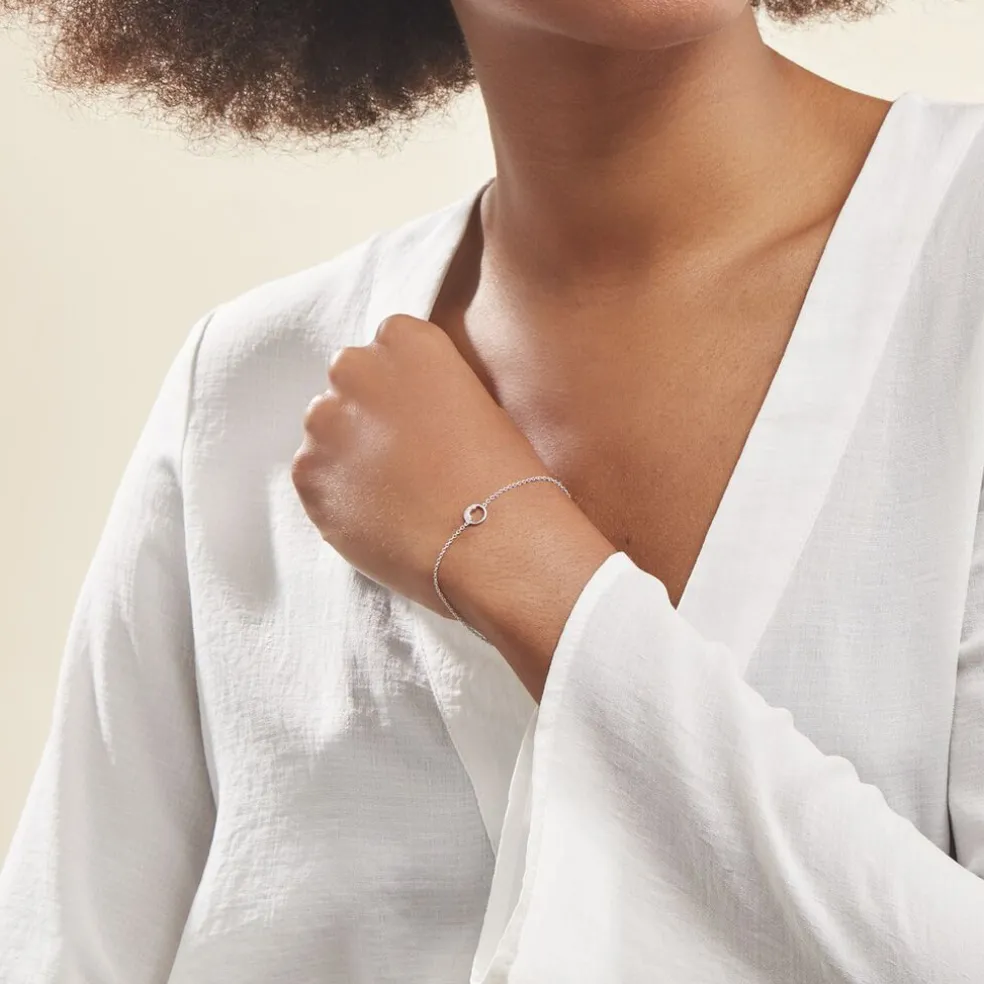 Bracelet Argent Vivence Oxydes De Zirconium