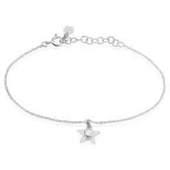 Bracelet Astre Argent Blanc Oxyde De Zirconium