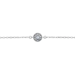 Bracelet Auxana Argent Blanc Oxyde De Zirconium