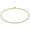 Bracelet Azelys Maille Corde Plaqué Or Jaune