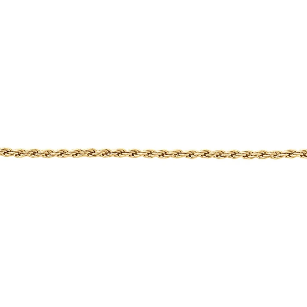 Bracelet Azelys Maille Corde Plaqué Or Jaune