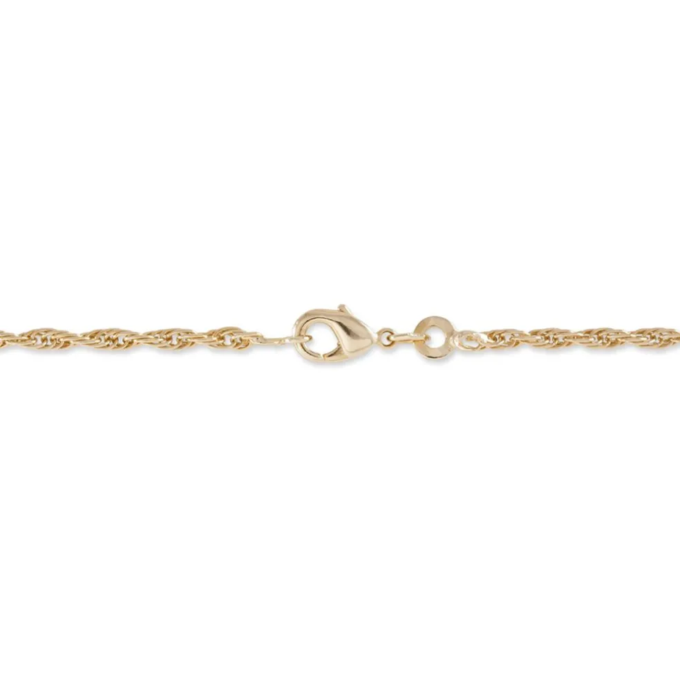 Bracelet Azelys Maille Corde Plaqué Or Jaune