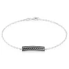 Bracelet Balthazar Argent Blanc