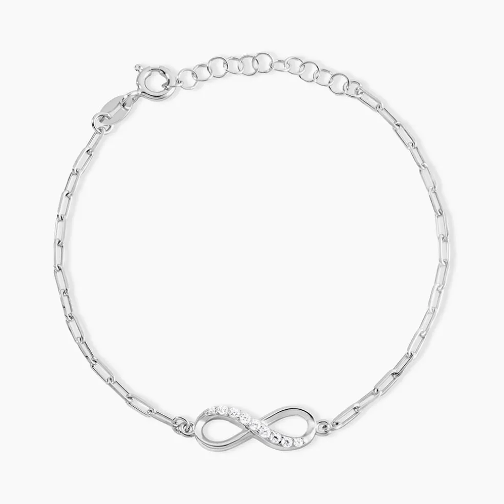 Bracelet Bastin Argent Blanc Oxyde De Zirconium