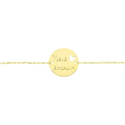 Bracelet Benedicte Message Or Jaune