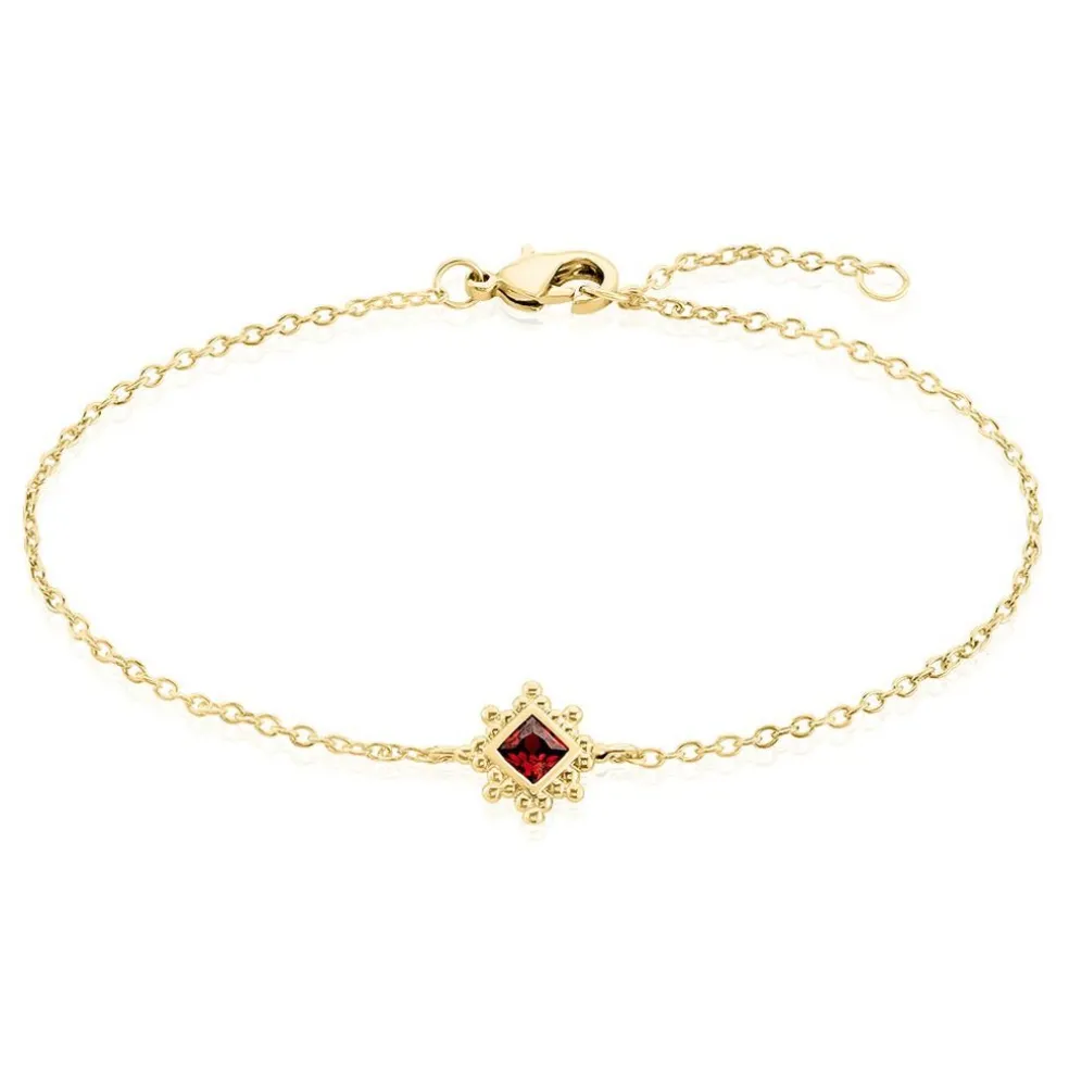 Bracelet Bobbie Plaqué Or Jaune Oxyde De Zirconium