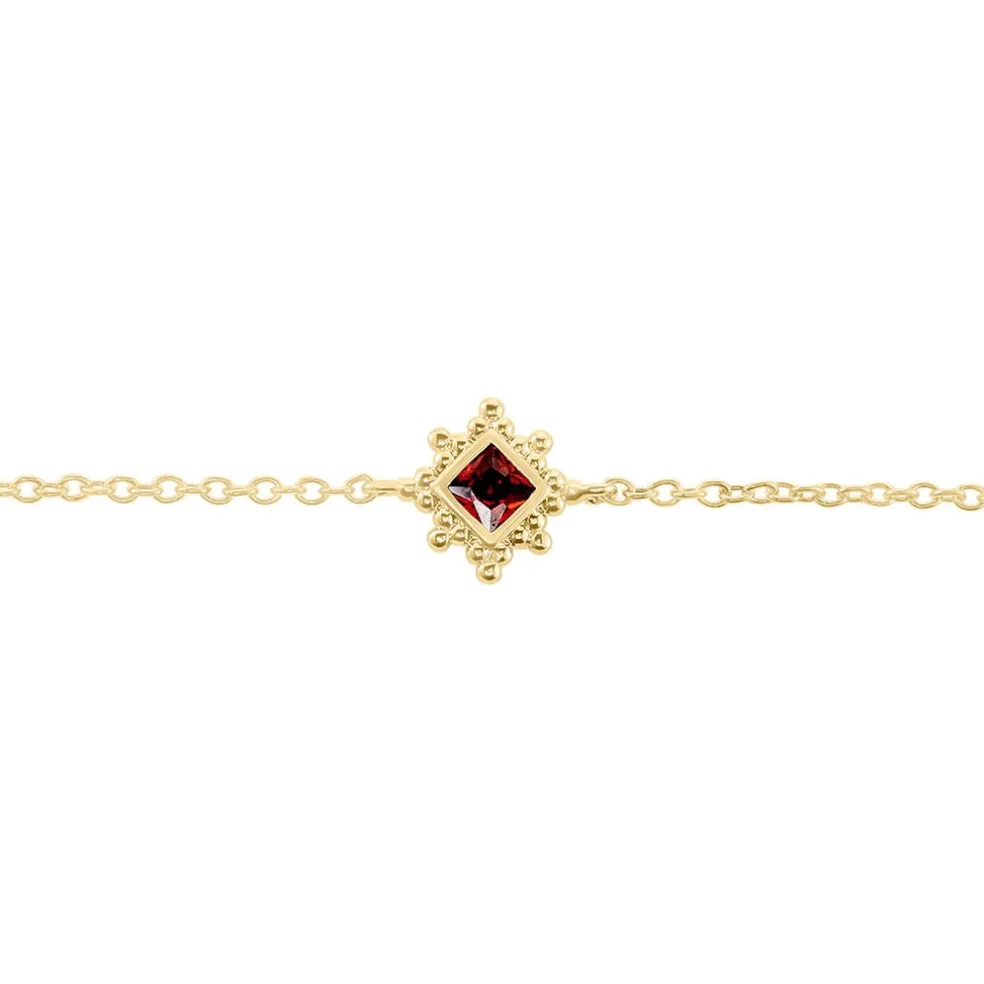 Bracelet Bobbie Plaqué Or Jaune Oxyde De Zirconium