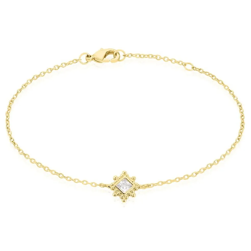 Bracelet Bobbie Plaqué Or Jaune Oxyde De Zirconium