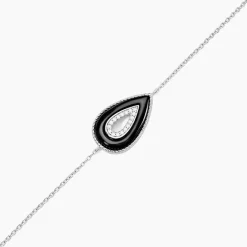 Bracelet Boyce Argent Blanc Céramique Oxyde De Zirconium