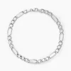 Bracelet Cameo Alternee 1/3 Or Blanc