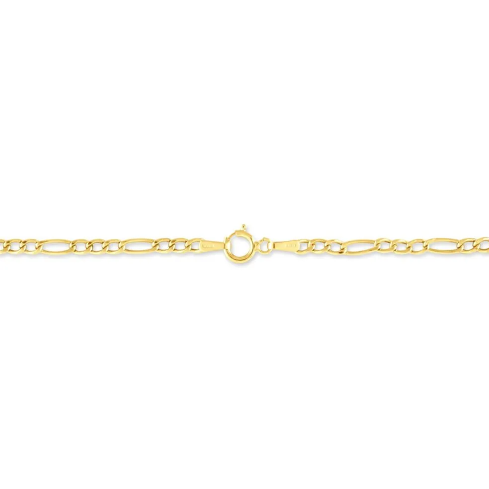 Bracelet Cameo Maille Alternee 1/3 Or Jaune