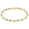 Bracelet Carlo Or Bicolore Maille Marine Ronde