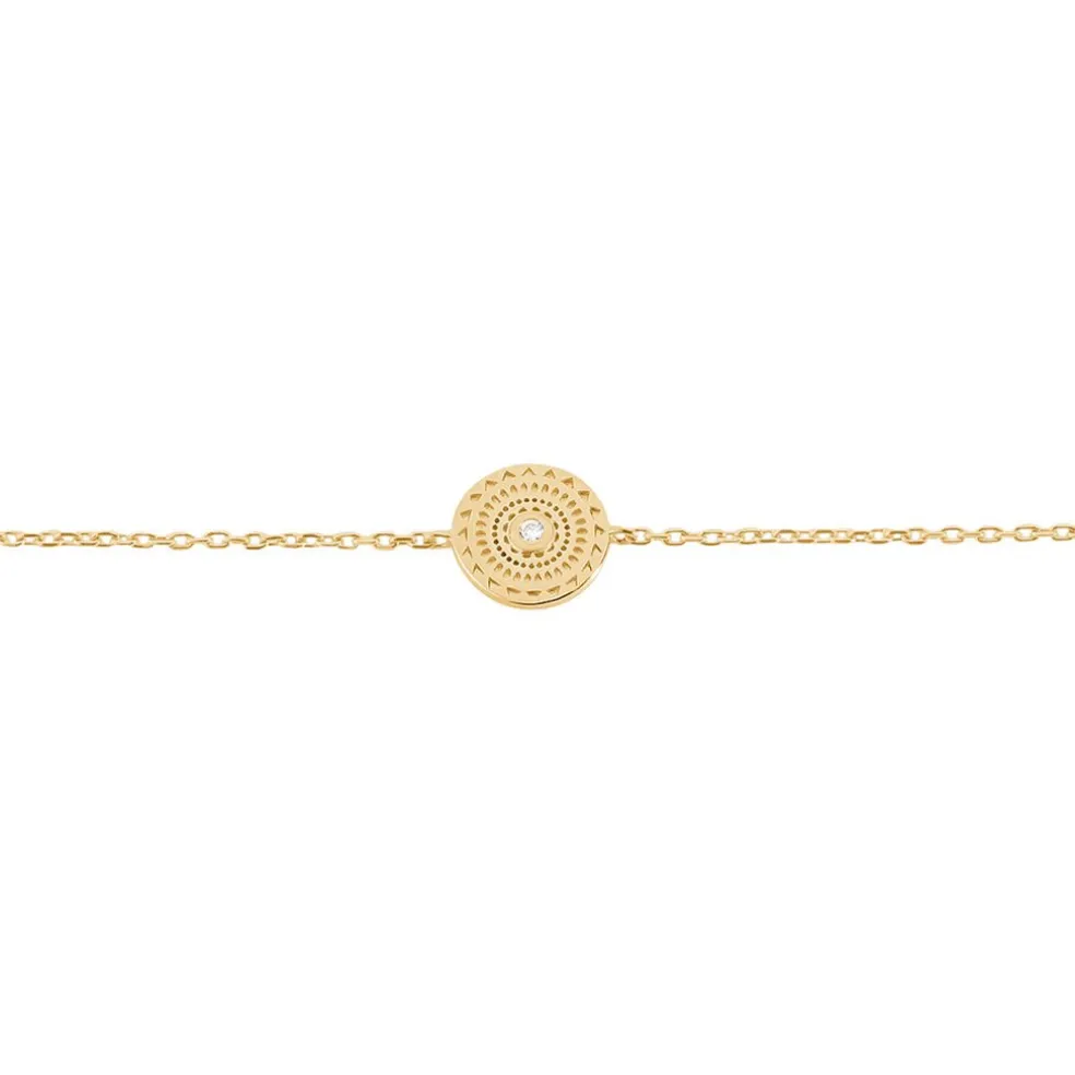 Bracelet Carmina Plaqué Or Jaune Oxyde De Zirconium