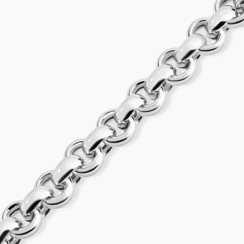 Bracelet Carola Maille Jaseron Argent Blanc