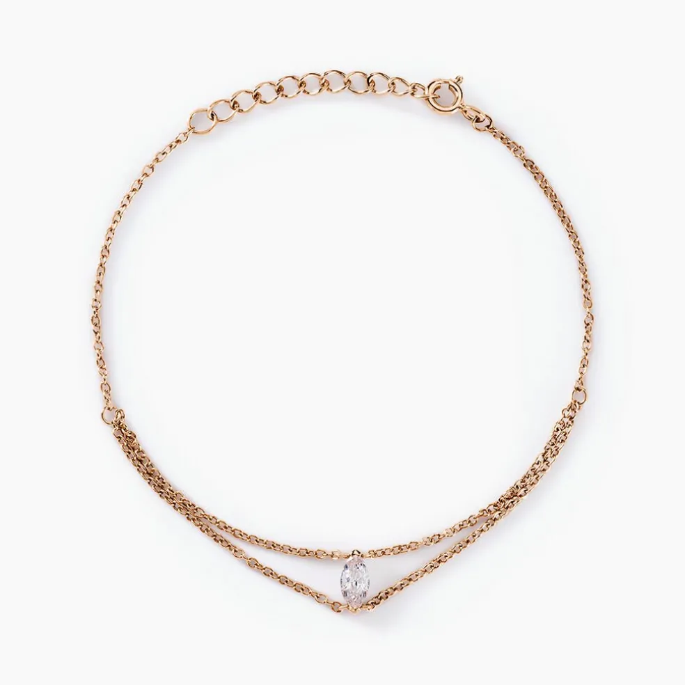 Bracelet Giulette Argent Rose Oxyde De Zirconium