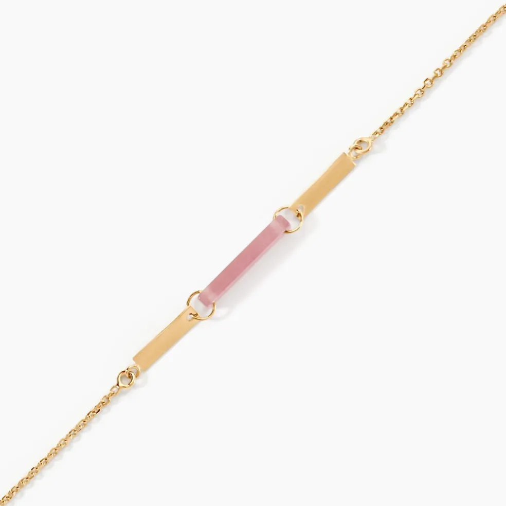 Bracelet Halcyone Or Jaune Calcédoine