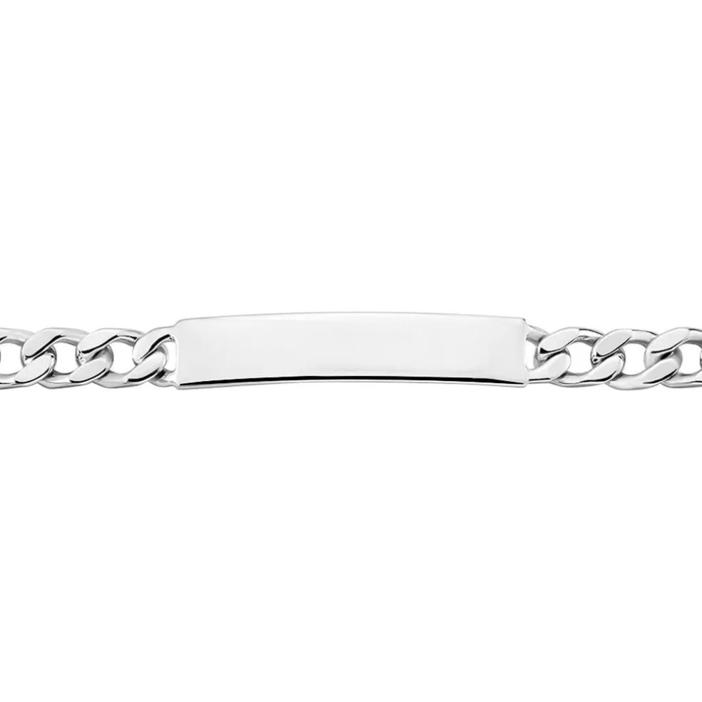 Bracelet Identité Argent Blanc Casper