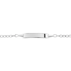 Bracelet Identité Gaspardine Maille Forçat Or Blanc