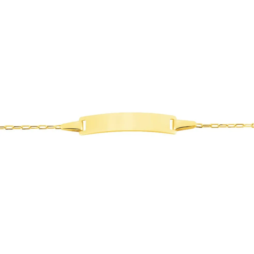 Bracelet Identité Gaspardine Maille Forçat Or Jaune