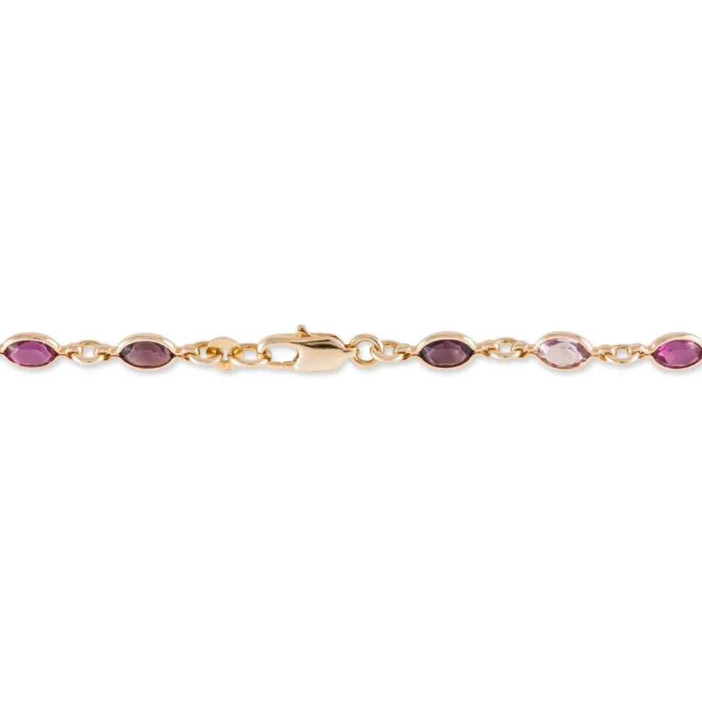 Bracelet Ilvaae Plaqué Or Jaune Pierre De Synthese