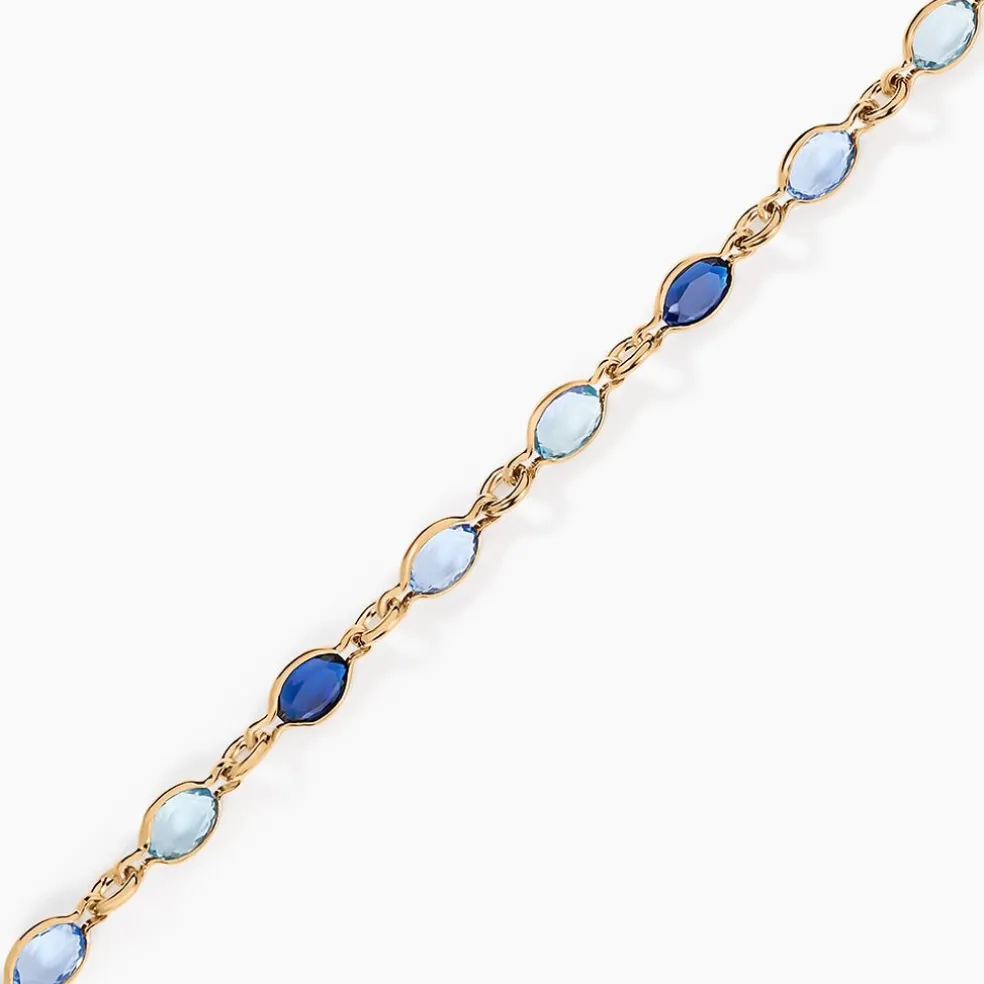 Bracelet Ilvaae Plaqué Or Jaune Pierre De Synthese