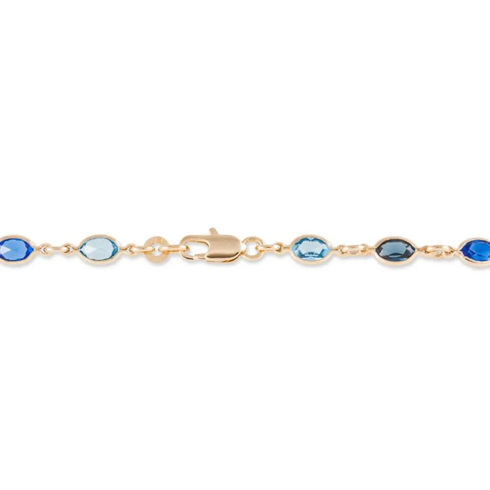 Bracelet Ilvaae Plaqué Or Jaune Pierre De Synthese