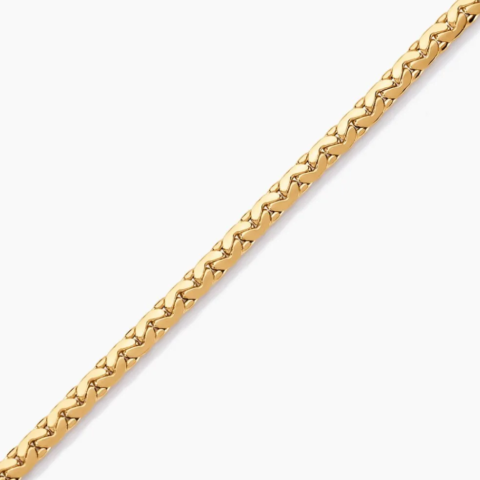 Bracelet Ivy Maille Haricot Or Jaune