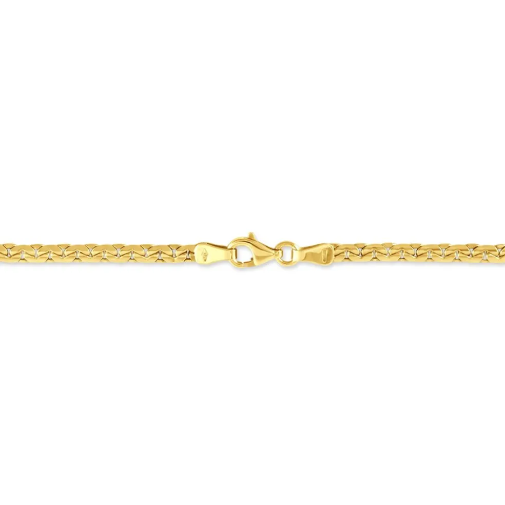 Bracelet Ivy Maille Haricot Or Jaune