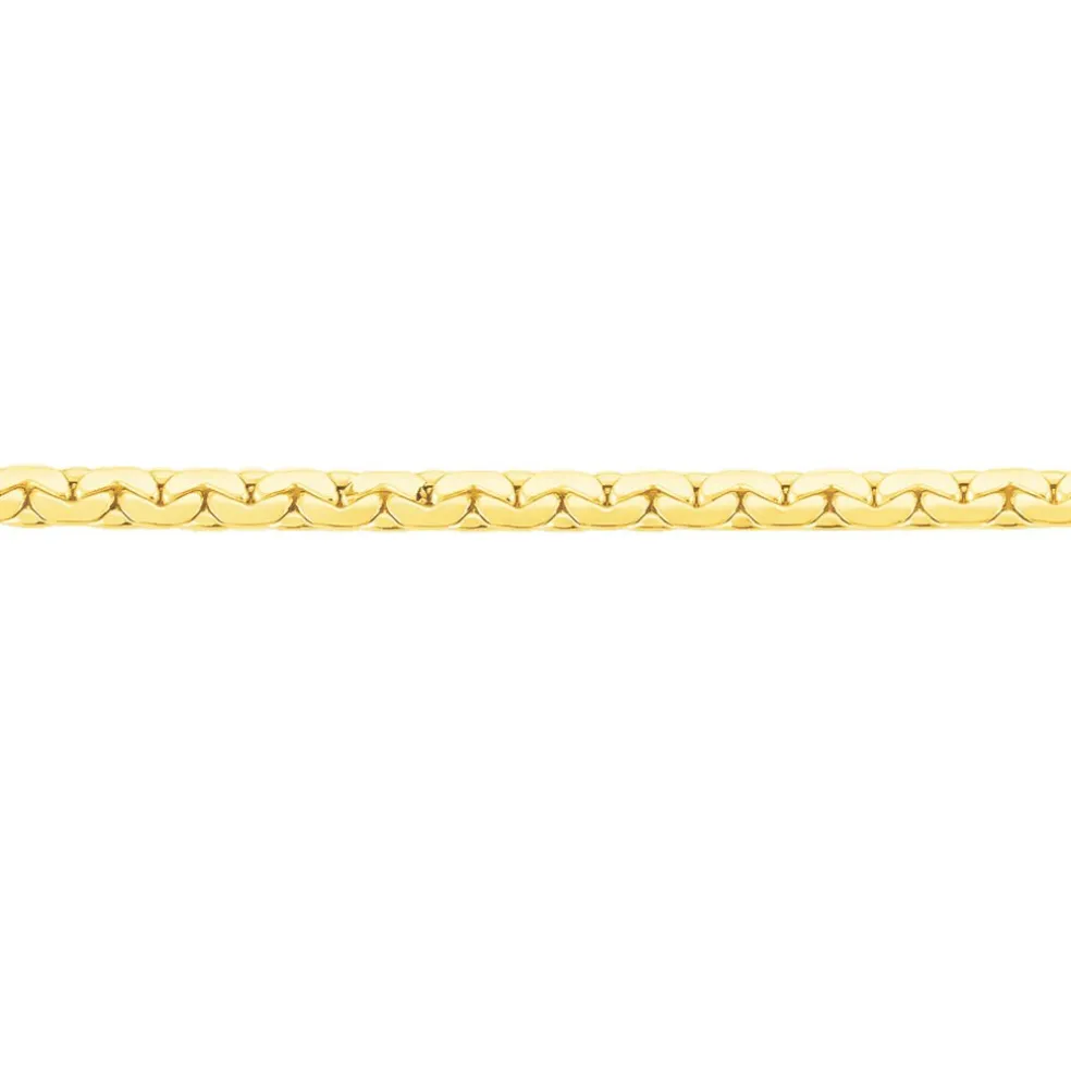 Bracelet Ivy Maille Haricot Or Jaune