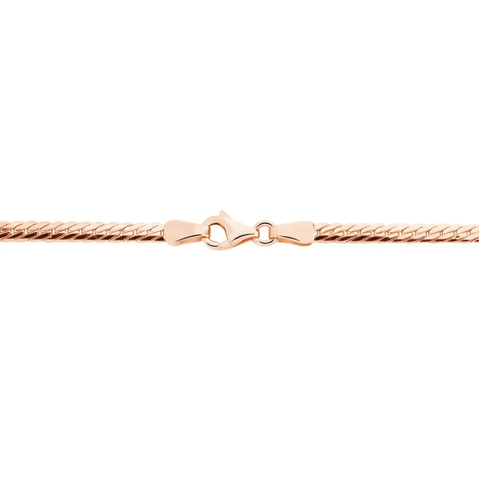 Bracelet Izel Maille Anglaise Or Rose