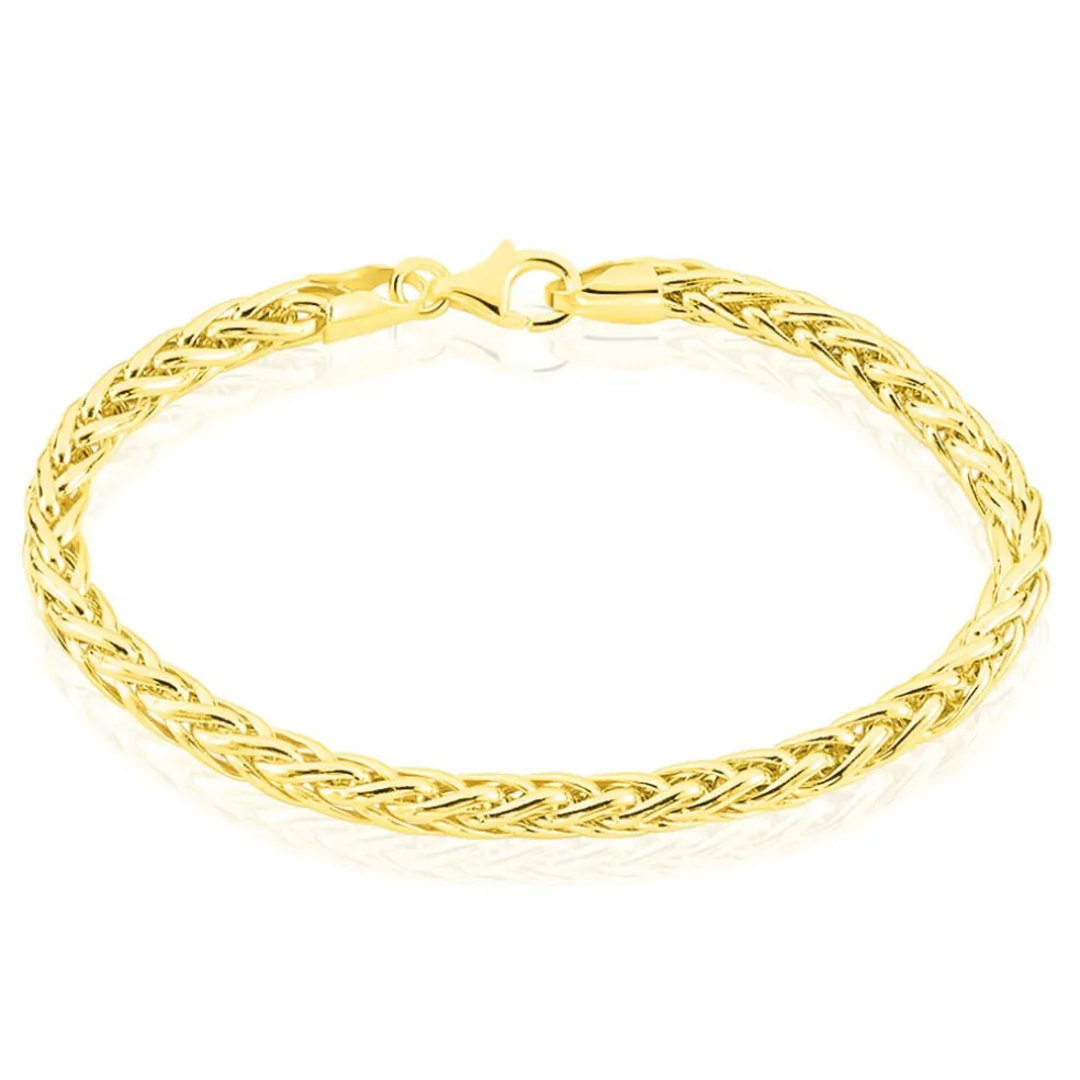 Bracelet Jany Maille Palmier Or Jaune