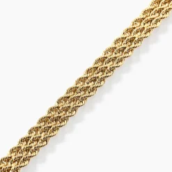 Bracelet Jerry Maille Corde 3 Rangs Or Jaune