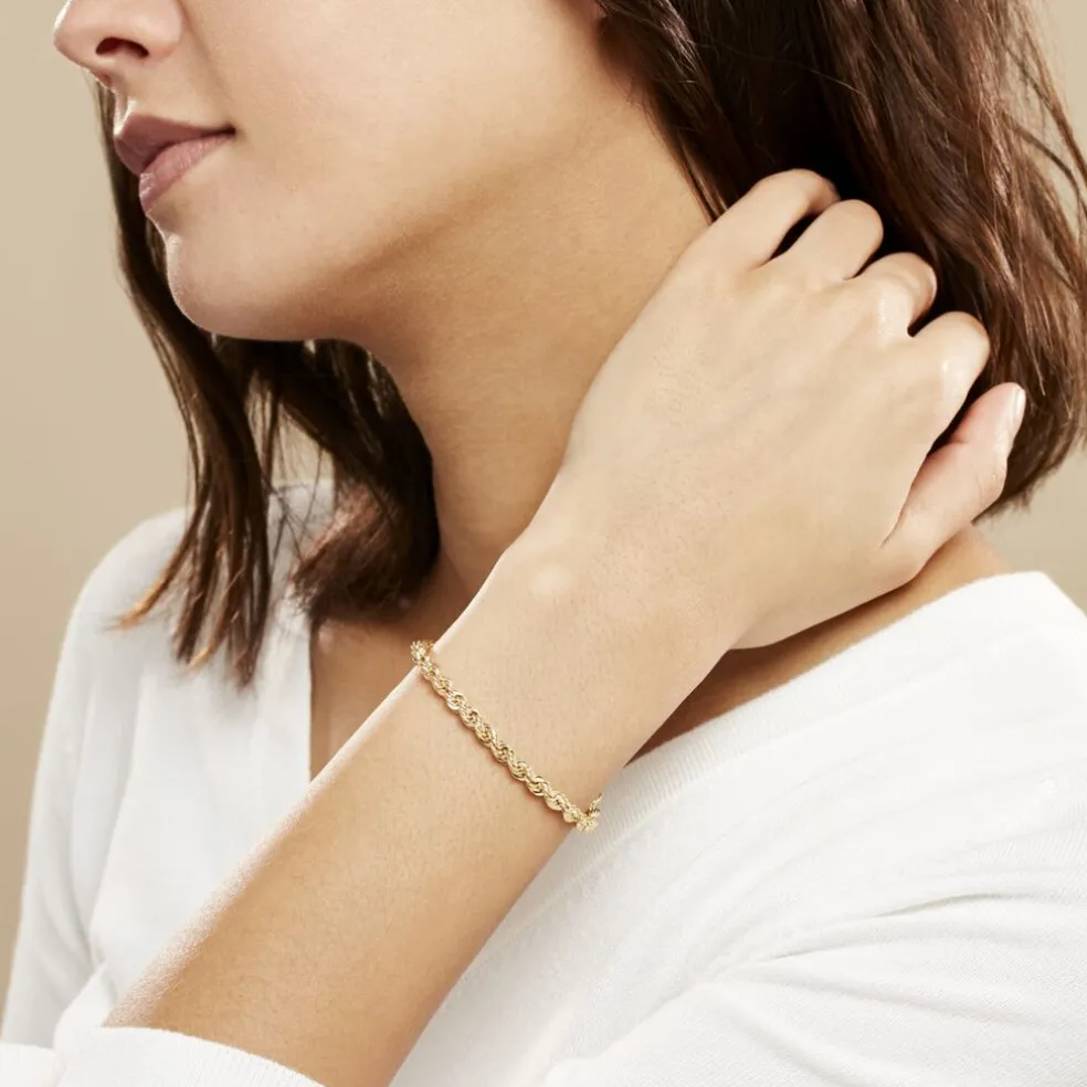 Bracelet Jerry Maille Corde Or Jaune