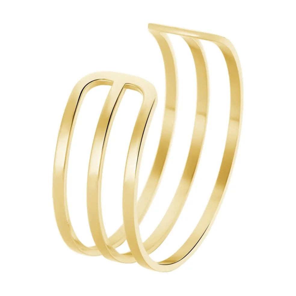 Bracelet Jonc Adel Acier Jaune