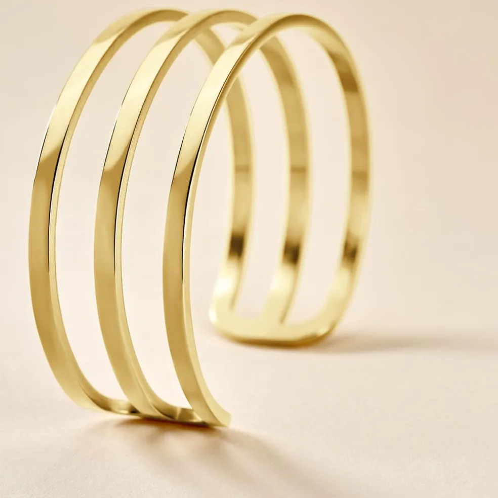 Bracelet Jonc Adel Acier Jaune
