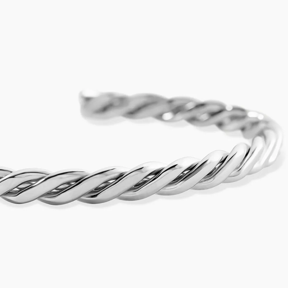 Bracelet Jonc Jourdan Guilherme Acier Argenté