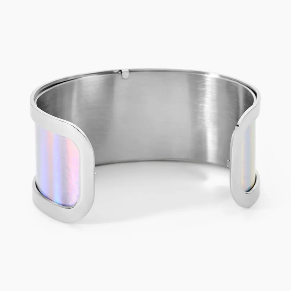 Bracelet Jonc Kayssi Acier Blanc