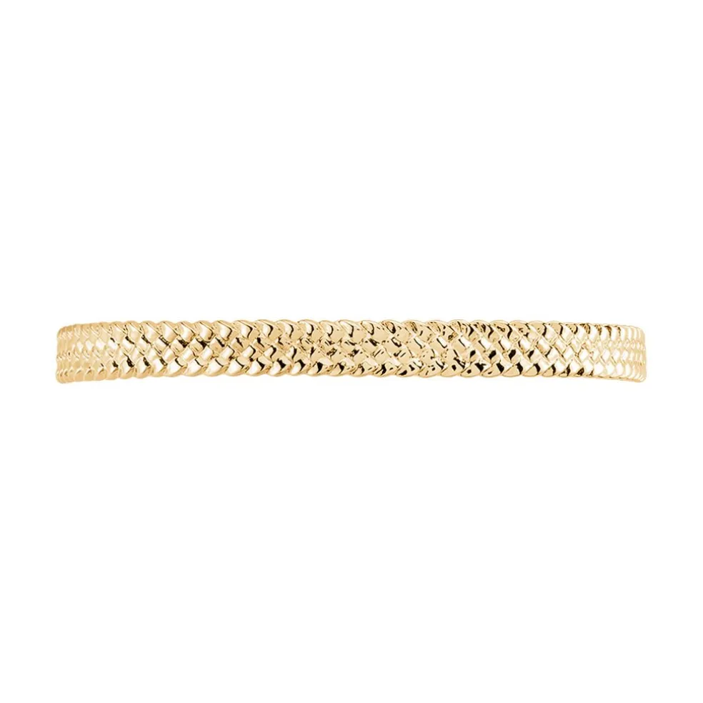 Bracelet Jonc Lilya Plaqué Or Jaune