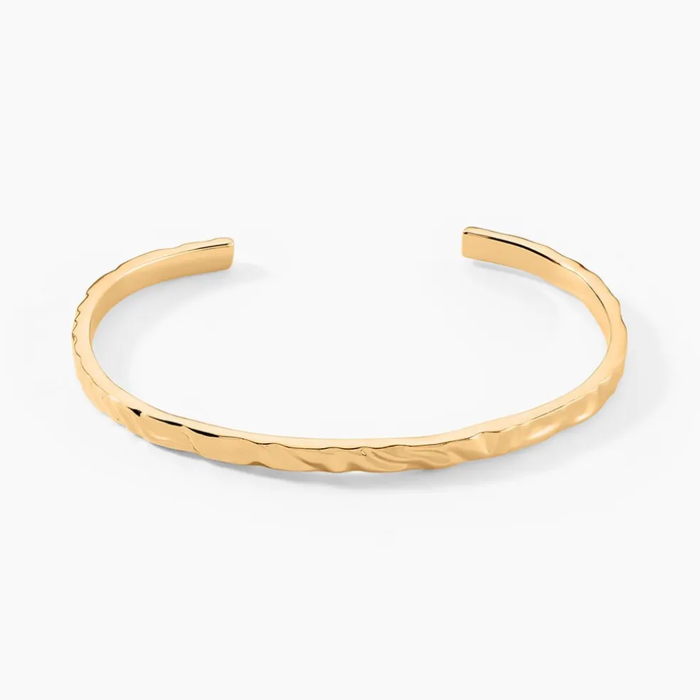 Bracelet Jonc Orée Plaqué Or Jaune